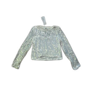 Nasty Gal Shimmer Sequin Dressy Top